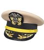 USN US Officer Hat White