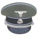 WW2 German WAFFEN Officer Grey Hat & SS Badge